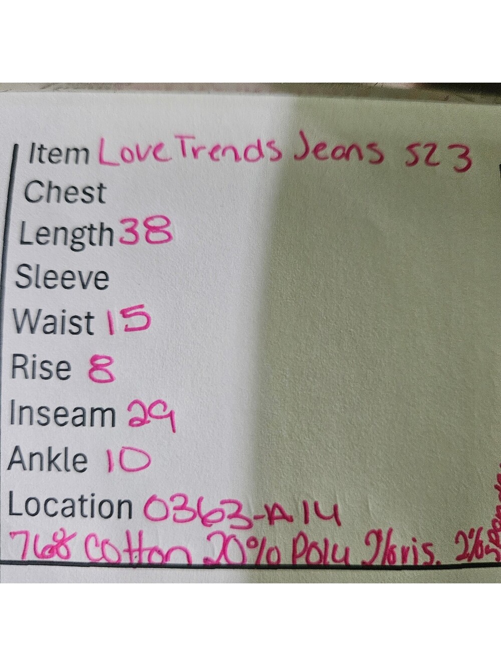 Love Trends Women's Light Wash Wide Leg Jeans with Side Ties Size 3 - Picture 6 of 6